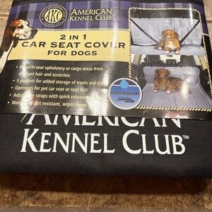 American Kennel Club Black Car Seat Cover for Dogs